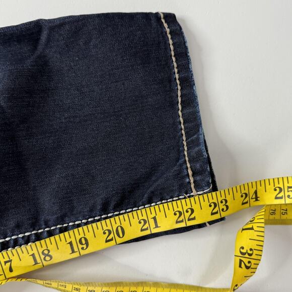 Silver Jeans Tuesday Skinny Crop Womens 27 Dark Wash Embroidered Stretch Denim - Picture 12 of 14